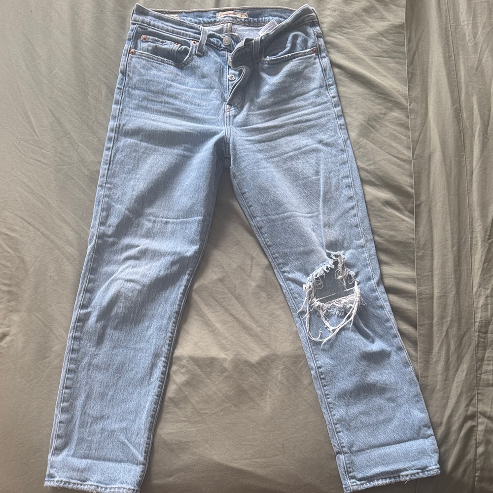 Levi's Light Blue Straight Leg Jeans